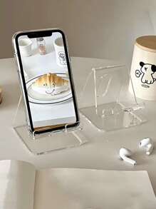 1pc Multi-Color Desktop Phone Stand With Protective Packaging, Creative Decoration&Charging, Anti Slip Design, Suitable For Various Scenarios