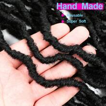 36 Inch New Faux Locs Crochet Braids Hair Super Long Goddess Locs Crochet Hair Curly Wavy Soft Locs Braiding Hair For Women