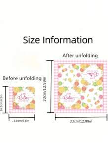 24pcs/48pcs Colorful Grapefruit Pattern Paper Towel - Fruit Series Pattern Dinner Paper Towel, Multi-Purpose Paper Towel, Suitable For Parties, Weddings, Anniversaries, Outdoor Picnics, Restaurants, Parties - The Perfect Party Gift, Birthday Decoration Supplies