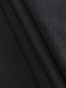 Camiseta De Algodón Puro Para Hombres, Diseño De Estilo Deportivo - Negro - Ver 7