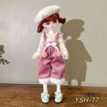 Abiti carini per bambole da 30 cm, set di abbigliamento moda per bambole BJD 1/6, vestito carino, cappello, accessori per bambole, regalo per le vacanze (senza bambole e scarpe)