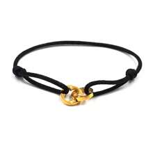 1pc Stainless Steel Double-Loop Braided Lucky Bracelet Suitable For Daily Decoration
