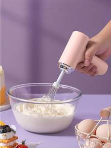 Wireless Rechargeable Hand Mixer - 3-Speed Cordless Whisk For Baking, Whipping Cream And Cooking, Compact Design With Auto Shut Off, Great For Home Bakers