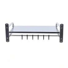 OUKANING Stainless Steel Microwave Oven Rack Wall-Mount Kitchen Shelf Shelves Counter New - 1 - View 8