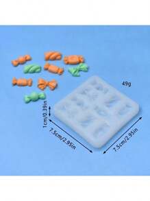 Candy Shaped DIY Handmade Fragrance Plaster Multifunctional Silicone Mold - White - View 5