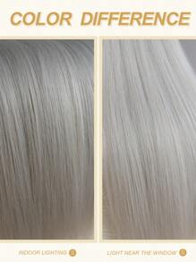 22 Inch 7pcs/Set Ombre Straight Hair Extensions, Suitable For Women And Girls, Synthetic Hair Weft - Multicolor - View 8