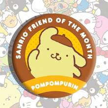 Sanrio 1 pièce Insigne à bulles des personnages Sanrio, broche dessin animé en alliage d'étain de 5,8 cm, accessoire