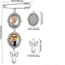 1pc Customizable Zinc Alloy Photo Clip Pendant With Wings Charm, Lace Oval Frame Blank Photo Pendant Suitable For Wedding, Wedding Party And Special Occasions Dress Accessories Pin For Clothes Bag Charm School Office Accessories Shirts Jacket Jewelry Halloween Clothes Pin Funny Cute Teacher Gifts Halloween Accessories Teachers Day00 Costume Accessories Bag Charms Christmas