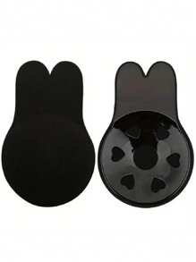 2 stuks herbruikbare siliconen borstlifttape voor vrouwen, strapless, rugloze, onzichtbare bh, bunny tepelbedekkende bh-pads, voor vrouwen