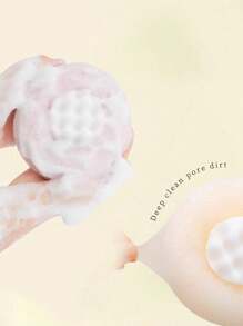 1 pieza Esponja exfoliante para baño con ventosa, Suave esponja de baño sin desprendimiento, Cepillo colgante para exfoliación en la ducha