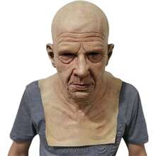 Masque de vieillard en latex pour l'émission de télévision Carnage, accessoire amusant pour le jeu de rôle