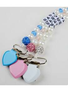 1 pieza Cadena antiperidida DIY, Cadena antiperidida específica para viajes DIY, Clip de cadena antiperidida DIY, Clip de cadena antiperidida DIY de color aleatorio, Clip de cadena antiperidida DIY con cuentas de silicona y anillo de madera, Clip de cadena antiperidida DIY duradero - Regalo para amigos/Regalo de consuelo/Regalo de cadena de madera/Regalo de fiesta/Regalo de cumpleaños/Regalo de Año Nuevo, Fiesta del primer diente, Clip de cadena antiperidida DIY personalizado