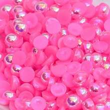 500 克 6 毫米/8 毫米 AB 颜色混合尺寸和颜色半圆形凸圆形宝石 DIY 珠宝配件材料 - 彩色 - 查看 44