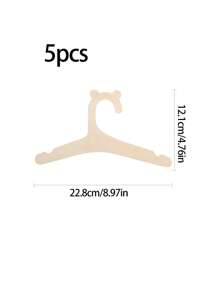 5pcs/10pcs Customized Children's Wooden Name Hanger, Personalized Kids Clothes Storage Rack Back To School - Multicolor - View 12