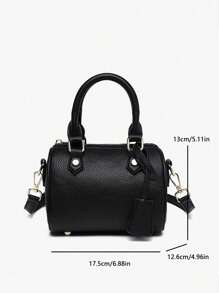 Bolso de bolos con textura de lagarto retro en PU, bolso de mano de moda para mujer, bolso de hombro, adecuado para la oficina, para ir y venir en otoño e invierno, bolso casual de negocios perfecto para la oficina, los negocios y el trabajo
