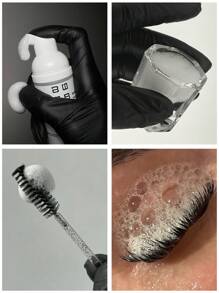 HMQ beauty 1pc Multi-Functional Reusable Makeup Cup Nail Art Container For Eyelash Extension, Mixing Makeup Pigments And Tattoo Colors