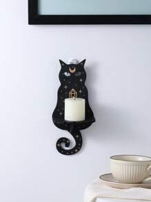 1 件创意木制烛台墙面装饰，适用于家庭中央装饰、墙壁烛台、角落墙面装饰、壁挂装饰，送给朋友的最佳礼物（不含蜡烛和挂钩） - 彩色 - 查看 6