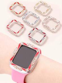 1 PC Painted Smart Watch Protective Case Compatible With Apple Watch 40/41/44/45mm For I Watch Ser 9 8 7 6 5 4 - Multicolor - View 6