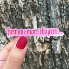 再来一章……书卷气 Kindle 阅读器礼品防水层压乙烯基贴纸，学校用品，返校季