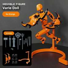 1 pieza Figura articulada que brilla en la oscuridad - Articulación completa - Modelo de ensamblaje DIY - Figura decorativa - Altamente realista - Regalo para días festivos - Regalo de cumpleaños - Regalo del Día de los Inocentes - Regalo de Pascua - Presente - Muñeca