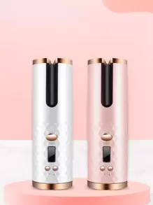 Cordless Automatic Hair Curler With Built-In Rechargeable Ceramic Battery - Rose - View 2