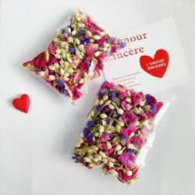 1 pacote (10g) de pétalas de rosas secas, flores de jasmim e pétalas de lavanda - adequado para decoração de mesa, casamento, festa de aniversário, lançamento de pétalas de flores - suprimentos para decoração de eventos