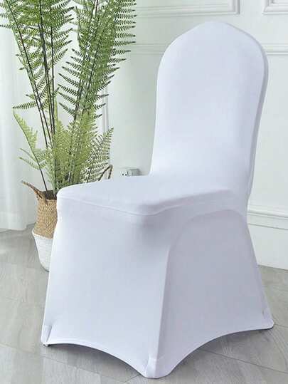 1/5/10/50/100 PIEZAS Fundas elásticas de licra blanca para sillas, adecuadas para bodas, banquetes, eventos y fiestas, decoración universal para sillas con excelente elástico