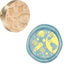 CYFUN DESIGN 1 PC 25mm Butterfly/Fox/Deer Pattern Wax Seal Stamps Solid Brass Engraved Fire Lacquer Stamp Heads NO Handle For Decorating Notebook Gifts And Greeting Cards