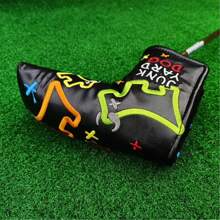 Dog Mallet Putter Cover Design For Golf Heel Shaft/Center Shaft And Many Styles Dog Design Blade Putter Headcover PU Leather Hook And Loop Closure