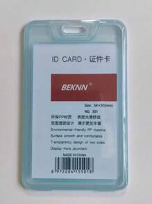 1 Pieza Funda transparente de color caramelo para tarjeta de identificación, protección para tarjeta de acceso y de trabajo, multi-función, caja para tarjeta de visita y foto, unisex, adecuado para uso diario, bolsa transparente para mujer, monedero mini, cartera, estuche para tarjetas - Multicolor - Ver 5