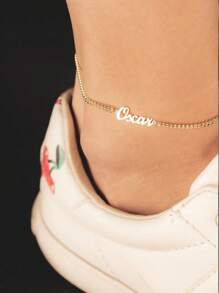 1pc Personalized Name Anklet - Custom Name Anklet - Gold Filled Anklet - Custom Silver Anklet - Dainty Anklet - Mother's Day Gift