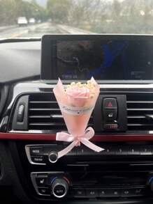 معطر هواء سيارة بشكل باقة ورد صغيرة، قطعة واحدة