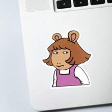 1/2/5 件 DW 侧眼表情包贴纸、正面贴纸、励志贴花、笔记本电脑水瓶汽车滑板自护理贴纸、充满活力的设计、有趣且奇特的防紫外线贴纸，适用于电脑、杯子、图书馆书包、滑板、玻璃杯、钢琴、最佳猫爱好者礼物 - 彩色 - 查看 5