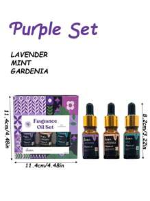 1 pieza Juego de aceites esenciales de aromaterapia, Fragancia pura de plantas hidrosolubles con cuentagotas, con diversos olores, adecuado para salas de estar y dormitorios. Un gran regalo para fiestas o cumpleaños