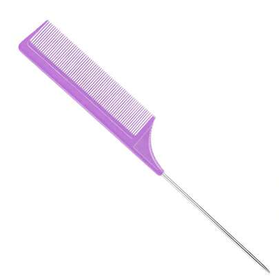 1Pc Rat Tail Comb, Hair Sectioning Dyeing Comb With Hooked Tail End Pointed Tail Comb Hair Combs Sectioned Hair Combs, 1PC Carbon Fiber Plastic Dyed Combs Stainless Steel Pintail Hair Coloring Comb Tail Comb Highlight Comb, Hair Parting & Teasing, Heat Resistant, For All Types Hair Styling, For Women Girls, Hair Brush, Comb, Hair Tools, For Barber Salon Beauty Back To School, Hair Hair Brush, Hairstyle, Hairdressing, Hair Brush, Brush Hair Brush Set, Comb Hair, Comb For Curls, Detangling Brush, Hair Brush For Women, Barbershop, Hairdressing Equipment