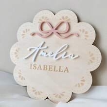 1 Stück Baby Geburtsankündigung Schild Neugeborenen Schild Baby Ankündigungsschild Babykrankenhaus Schild Namensankündigung Schild Baby Schild für Krankenhaus Geburt Statistik