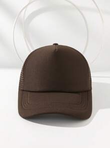 1pc Women's Solid Color Mesh Baseball Cap For Daily Wear Or Party Halloween - Multicolor - View 25