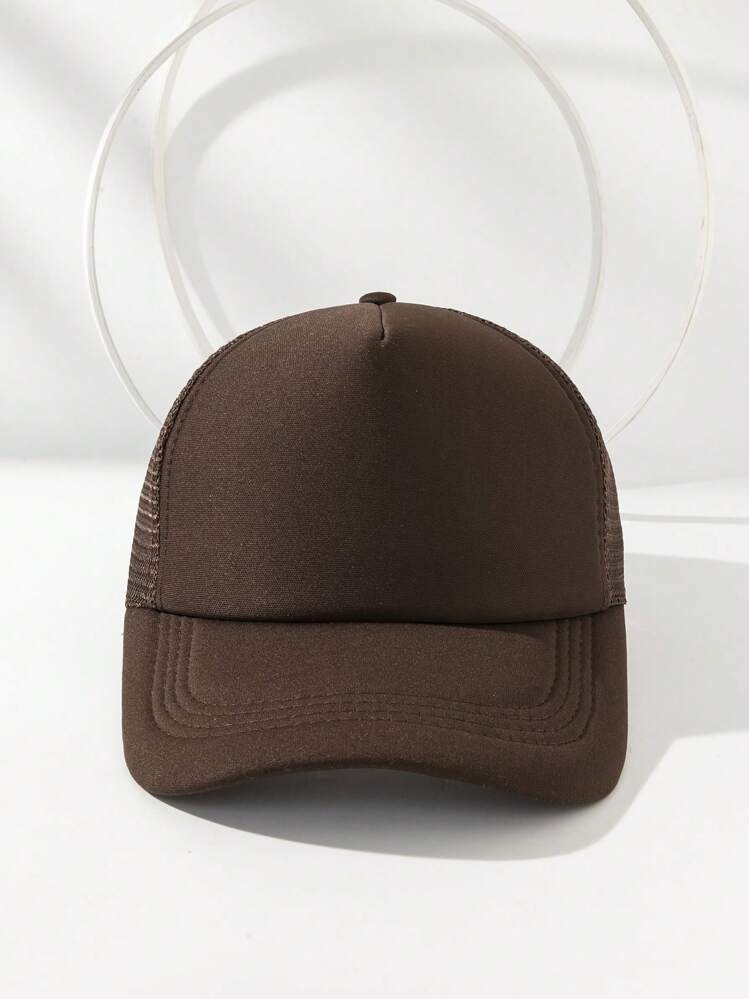 1 件女士纯色网眼棒球帽，适合日常佩戴或派对万圣节 - 彩色 - 查看 24