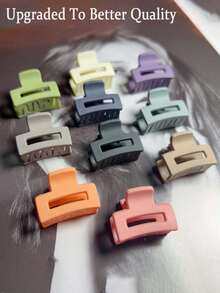 1/5/10/20 pièces Clips à cheveux mats de couleurs aléatoires, mignons pour femmes. Parfaits comme accessoires pour un usage quotidien