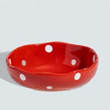 shuo ni mao yi Cat Bowl Ceramic Cat Food Bowl Dog Bowl Food Bowl Cat Bowl Rice Bowl High Footed Dog Drinking Bowl Diagonal Mouth Large Bowl Pet Specific
