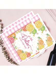 24pcs/48pcs Colorful Grapefruit Pattern Paper Towel - Fruit Series Pattern Dinner Paper Towel, Multi-Purpose Paper Towel, Suitable For Parties, Weddings, Anniversaries, Outdoor Picnics, Restaurants, Parties - The Perfect Party Gift, Birthday Decoration Supplies