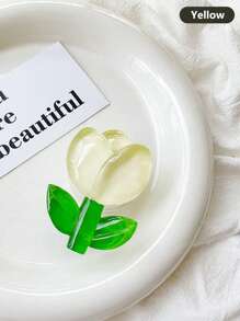 1 件水晶郁金香花气垫手机支架，粘性可扩展懒人支架，适用于所有手机型号，兼容 、Android 手机，生日、家人、朋友的礼物，推拉式手机握把，手机配件 - 彩色 - 查看 9