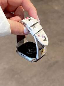 Summer New Monet Garden Personalized Leather Strap Compatible With 38/40/41/42/44/45/49mm Apple Watch Strap Apple Watch Strap Apple Watch Strap Ultra/Se/8/7/6/5/4/3/2/1