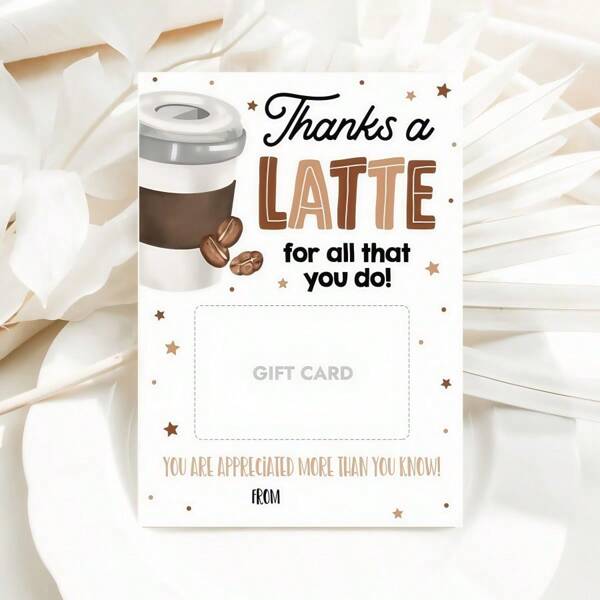 20 Dankeskarten für Latte Geschenkgutscheine, Kaffee Geschenkanhänger, Lehrer- und Krankenschwestern-Dankeschön-Geschenkkarten, Dankeskarten für Mitarbeiter, Kollegen, Freiwillige, Trainer, Eltern, Dankeskarten, Kaffee-Geschenkgutscheine, Latte-Geschenkgutscheine, Dankeskarten, Rückkehr zur Schule, Schulmaterial