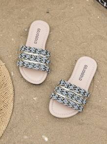 Sandalias de verano estilo nuevo para niñas, zapatos para que los niños usen sandalias, sandalias de moda con suela blanda para niñas pequeñas en verano, zapatos casuales de princesa para niñas, antideslizantes