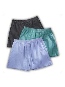 Kit 3 Sleep Shorts And Men's Boxer Briefs - 彩色 - 查看 3