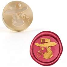 CYFUN DESIGN 1 PC 25mm Butterfly/Fox/Deer Pattern Wax Seal Stamps Solid Brass Engraved Fire Lacquer Stamp Heads NO Handle For Decorating Notebook Gifts And Greeting Cards