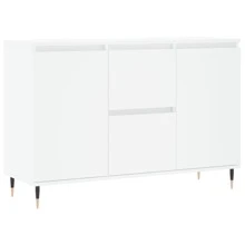 vidaXL Credenze 104x35x70 cm Credenze Buffet Credenza Per Cucina Mobili Cassettiere Camera Da Letto Cassettone Legno Mobiletto Sala Credenze Basse Bianca