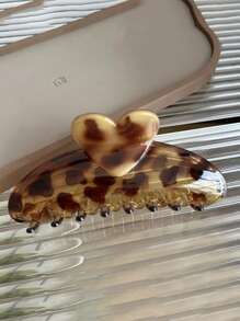 1 pieza Nuevo clip de leopardo de moda para dar volumen al cabello en la parte de atrás de la cabeza, clip de pelo, adorno para el cabello para el Día de San Valentín, pinza de pelo, pinza de cabello, recogedor de cabello