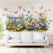 1pc New Style Plant Floral Butterfly Garden Wall Decal Wall Decor Room Decor Stickers Wallpaper Wall Paper Wall Stickers Wall Sticker